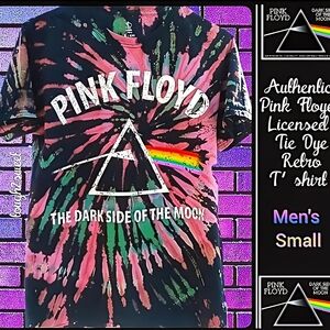🆕NWOT AUTHENTIC PINK FLOYD MEN'S SMALL "THE DARK SIDE OF THE MOON" BAND T'SHIRT